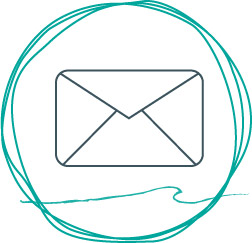 Porth logo showing an envelope in the centre