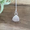 Pale Sage Green Seaglass Necklace - St Ives Beach. Back view.