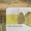 Yellow seaglass & heart necklace - Swanpool - showing colour