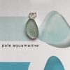 Pale Aquamarine Seaglass Necklace - Gyllyngvase - colour guide