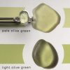 Pale Olive Green Seaglass Ring - Bream Cove