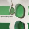 Light Jade Green Seaglass Necklace - Flushing