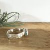 Teal Blue Seaglass Stacking Rings - St Ives