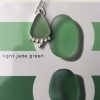 Light Jade Green Boho Necklace - Gyllyngvase
