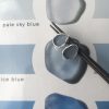 Ice Blue Seaglass Studs - Fal Bay - colour guide.