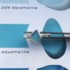 Electric Blue Seaglass Ring Stackers - Falmouth Bay - colour guide