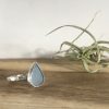 Ice Blue Seaglass RIng - Falmouth Bay - size Q 1/2