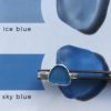 Sky Blue Seaglass Ring - colour guide