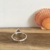 Deep Pink Seaglass ring - Falmouth Bay - Size Q