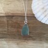 Deep Pink Seaglass Necklace - Falmouth Bay - back view