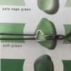 Green & Aqua Seaglass Stacking Rings - Green
