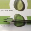 Moss Green Seaglass Ring - Swanpool - SIze M 1:2 - colour guide