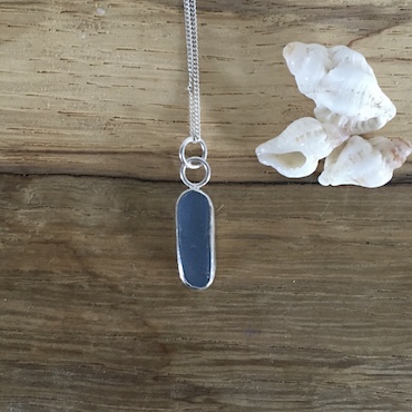 Sky Blue Seaglass Necklace - St Ives