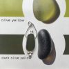 Dark Olive Yellow Boho Seaglass Necklace - Maenporth - colour guide
