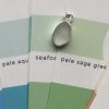 Seafoam Seaglass Necklace - Gyllyngvase - colour guide