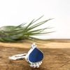 blue boho seaglass ring