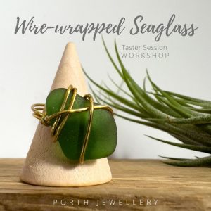Wire wrapped seaglass workshop