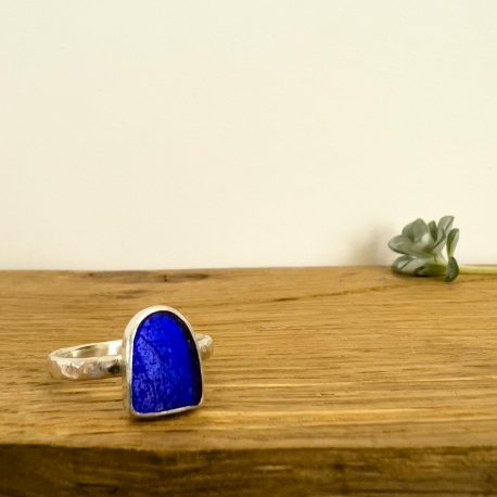 Cobalt Blue Seaglass Ring – Greenbank