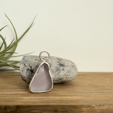 Pale Violet Seaglass Necklace – St Mary’s IOS