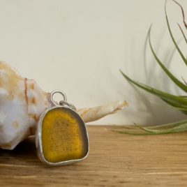 Brown Amber Seaglass Necklace – Porthcurnick